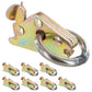 E Track Tie Down W/ Round Ring Heavy Duty | 6,000 lbs. BS | 8-Pack