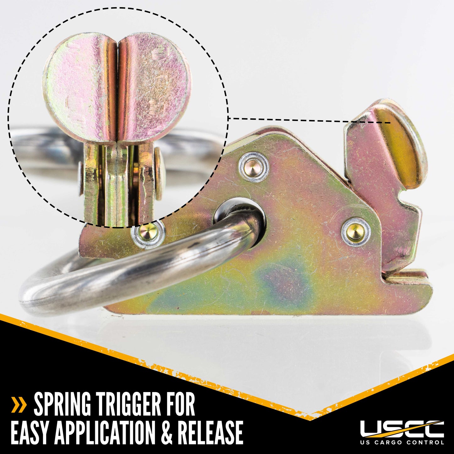 E Track Tie Down W/ Round Ring Heavy Duty | 6,000 lbs. BS