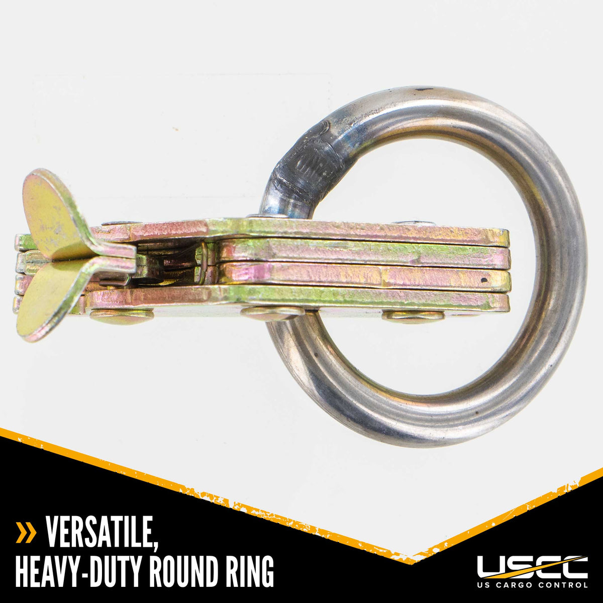 E Track Tie Down W/ Round Ring Heavy Duty | 6,000 lbs. BS | 400-Pack (Pallet)