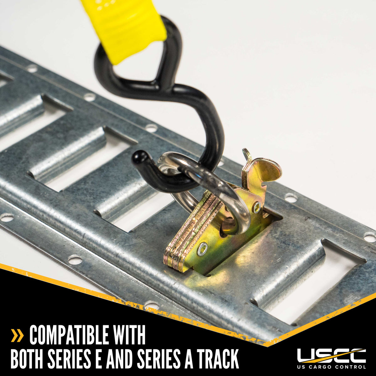 E Track Tie Down W/ Round Ring Heavy Duty | 6,000 lbs. BS | 400-Pack (Pallet)