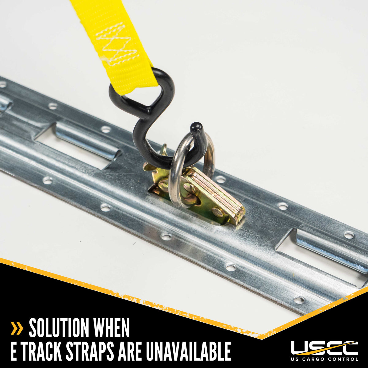 E Track Tie Down W/ Round Ring Heavy Duty | 6,000 lbs. BS | 400-Pack (Pallet)