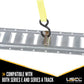 E Track Tie Down Heavy Duty without Round Ring | 6,000 lbs. BS | 2-Pack