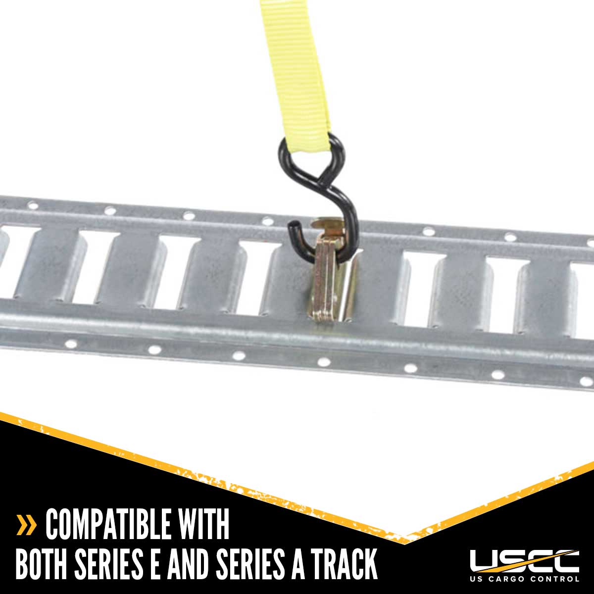 E Track Tie Down Heavy Duty without Round Ring | 6,000 lbs. BS | 2-Pack