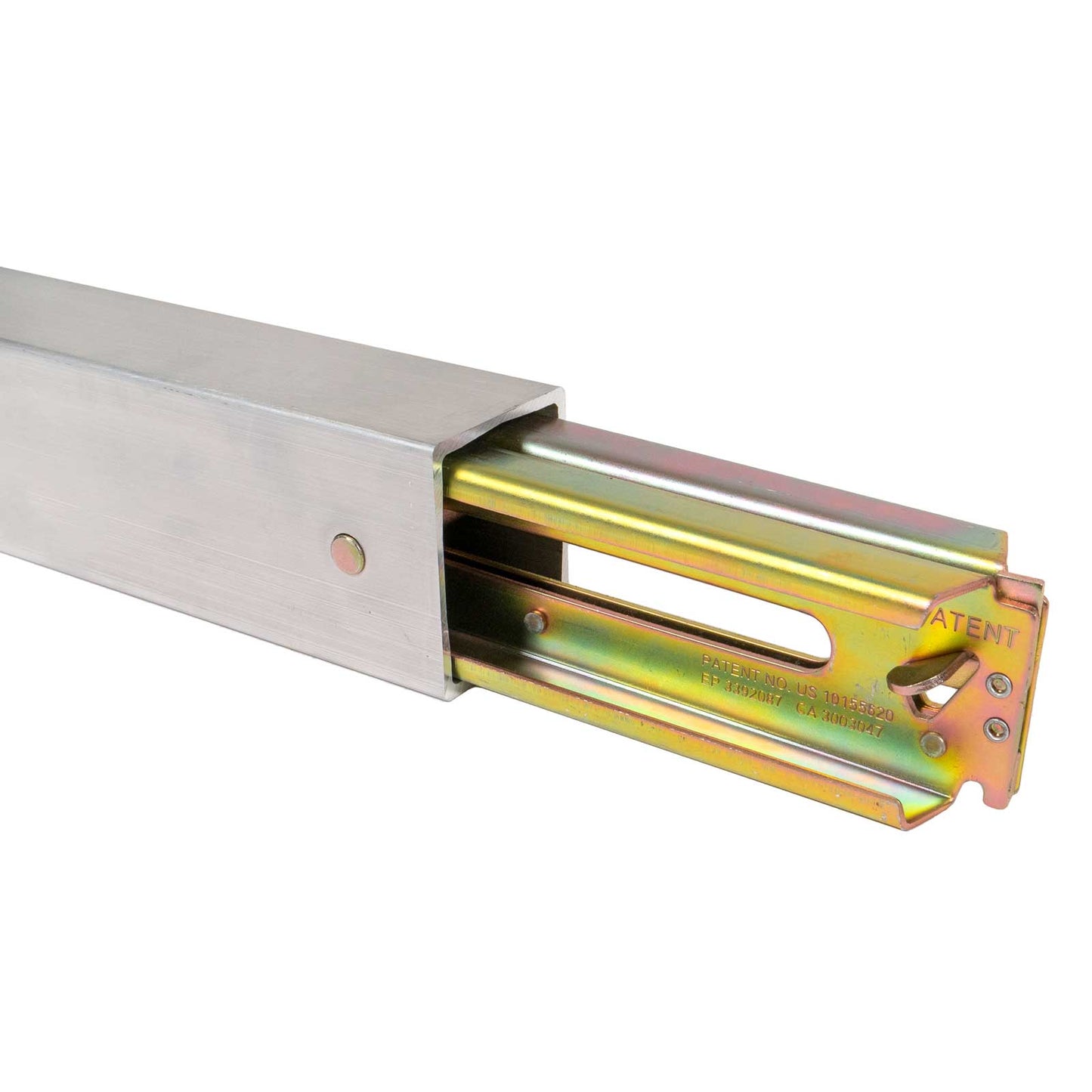 93" - 103" Aluminum E-Track Load Bar with Flat Latch Release - 3,000 lb Capacity