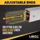93" - 103" Aluminum E-Track Load Bar with Flat Latch Release - 3,000 lb Capacity