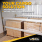 93" - 103" Aluminum E-Track Load Bar with Flat Latch Release - 3,000 lb Capacity | 100-Pack (Pallet)