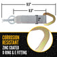 Heavy Duty 9-1/2" E-Track Rope Tie-Off - Gray | 6,000 lbs. BS