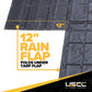 20' x 28' Heavy Duty Lumber Tarp | 6' Drop & Flap - 18 oz. Black Tarp
