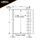 Heavy Duty Roll Tarp - 9'10" x 41' - 18 oz. Black Tarp
