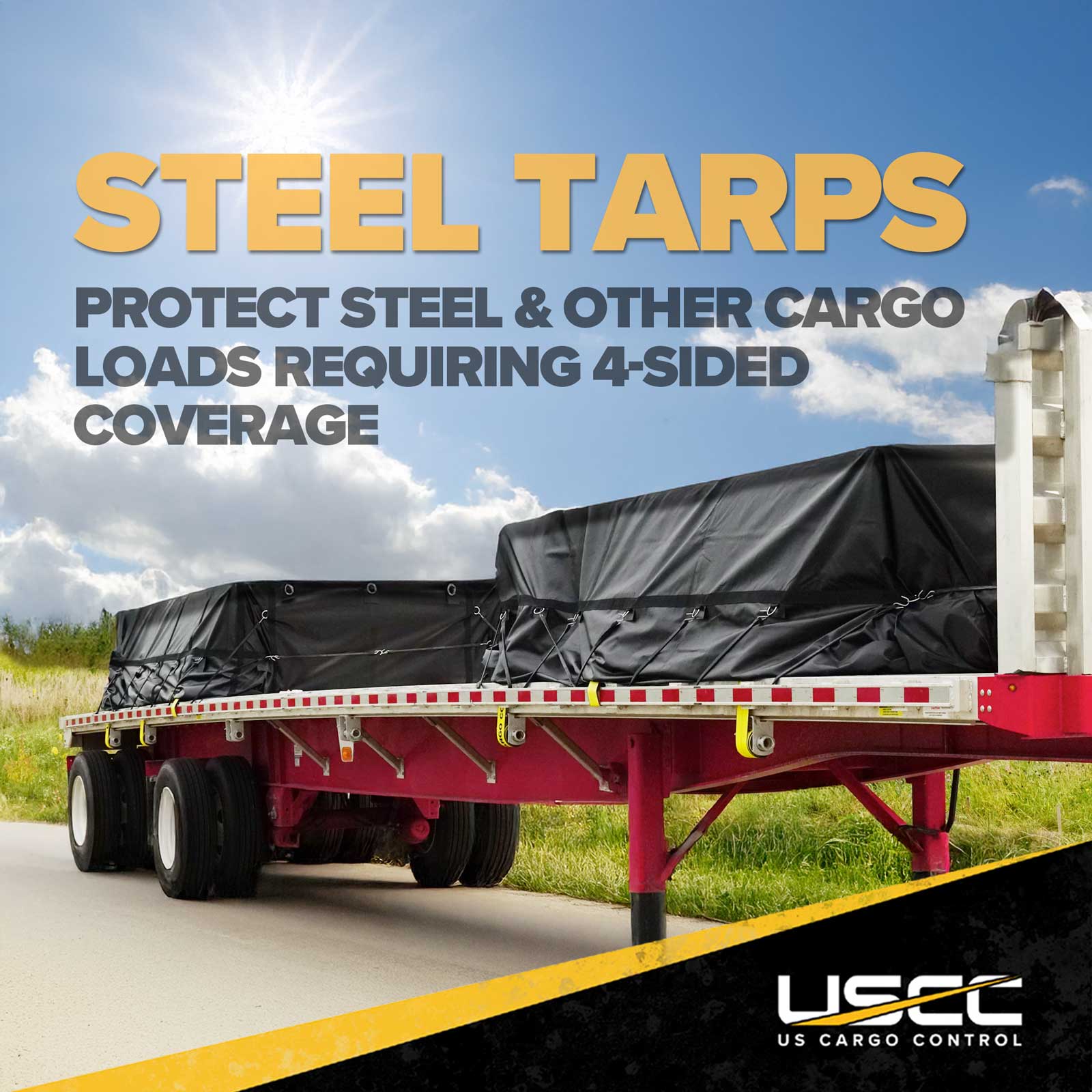 stitches and steel tarp 16' x 27' Heavy Duty Steel Tarp | 4' Drop