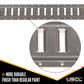 Dark Gray 2' Horizontal E-Track | Painted | 4-Pack