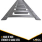 Dark Gray 2' Horizontal E-Track | Painted | 4-Pack
