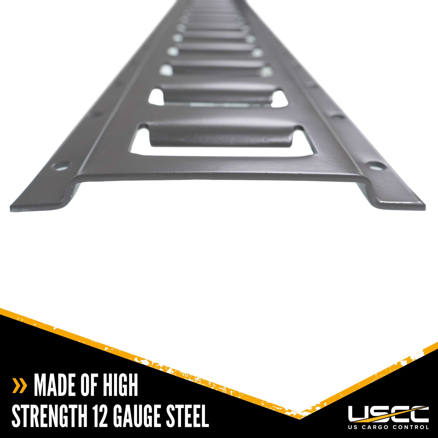Dark Gray 2' Horizontal E-Track | Painted | 4-Pack