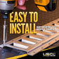 8' Horizontal E-Track Gray Painted | 4-Pack