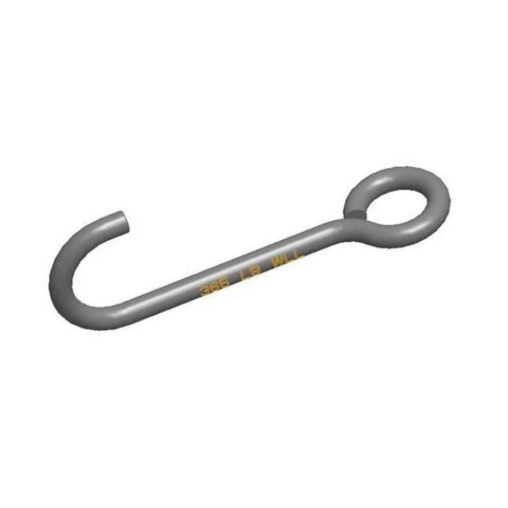 Alloy 3/8" x 12" J-Hook Lifting Hook - Style B