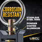 Single Stud L-Track Fitting with Stainless Steel Round Ring - Black | 4,000 lbs. BS | 6-Pack