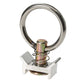 Single Stud L-Track Fitting with Stainless Steel Round Ring | 4,000 lbs. BS