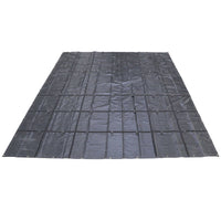 20' x 16' Lightweight Steel Tarp | 6' Drop - 14 oz. Black Tarp