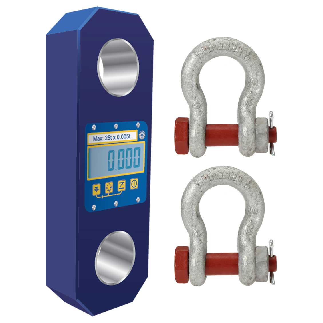 Straightpoint LLP25T 25 T Loadlink Plus with 2 Crosby 1-3/4" Shackles