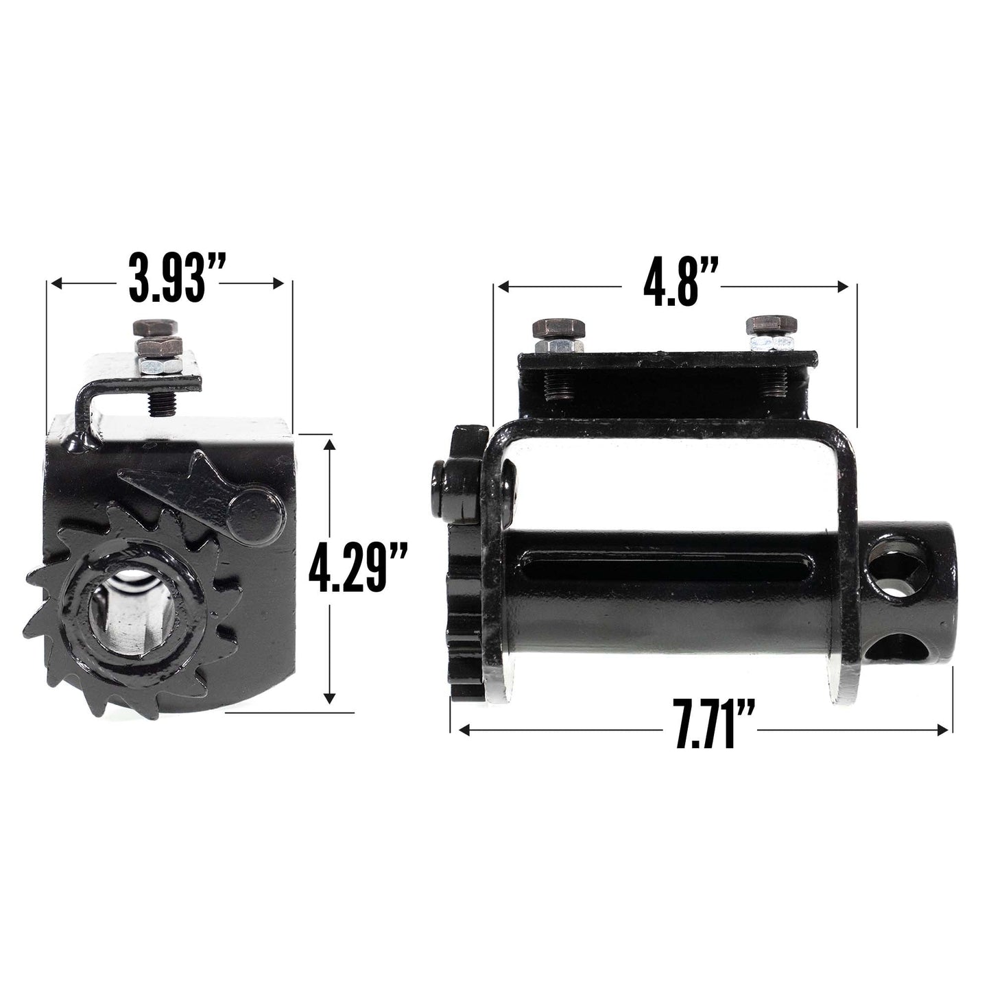 4" Low Profile Portable Winch (Side Mount)