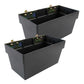 Medium E-Track Storage Bin | Plastic | 13"W x 6-1/2"H x 7-1/4"D | 2-Pack