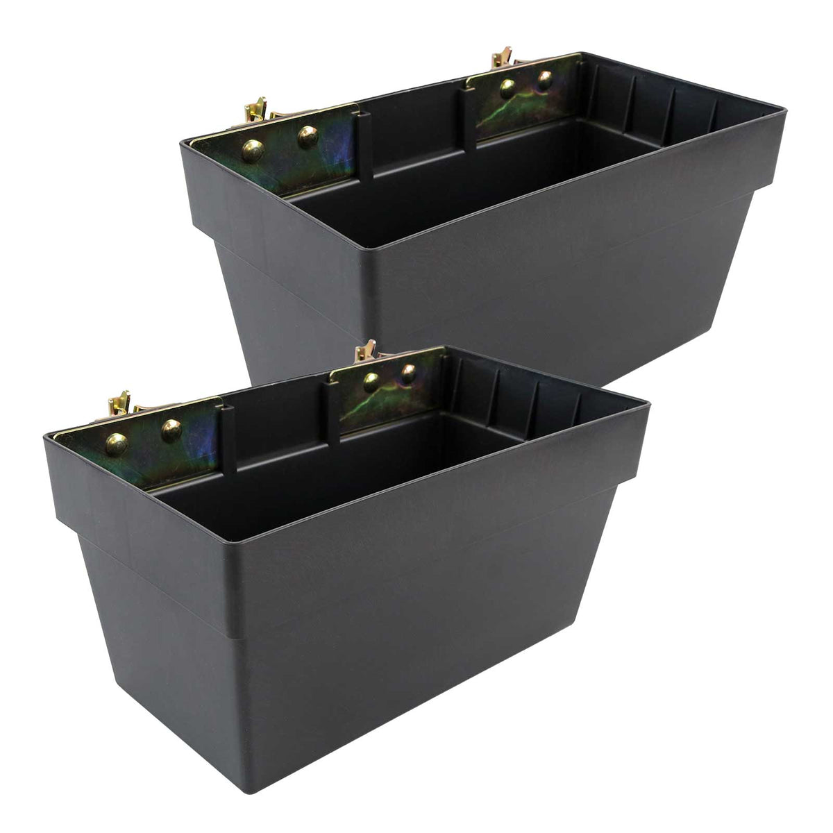 Medium E-Track Storage Bin | Plastic | 13"W x 6-1/2"H x 7-1/4"D | 2-Pack
