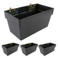 Medium E-Track Storage Bin | Plastic | 13"W x 6-1/2"H x 7-1/4"D | 4-Pack
