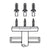 Diagram of a screw and washer assembly on a white background