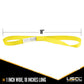 Motorcycle Handlebar Strap (Pair) Yellow