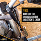 1" x 7' Motorcycle Ratchet Strap with Handlebar Strap & S-Hooks