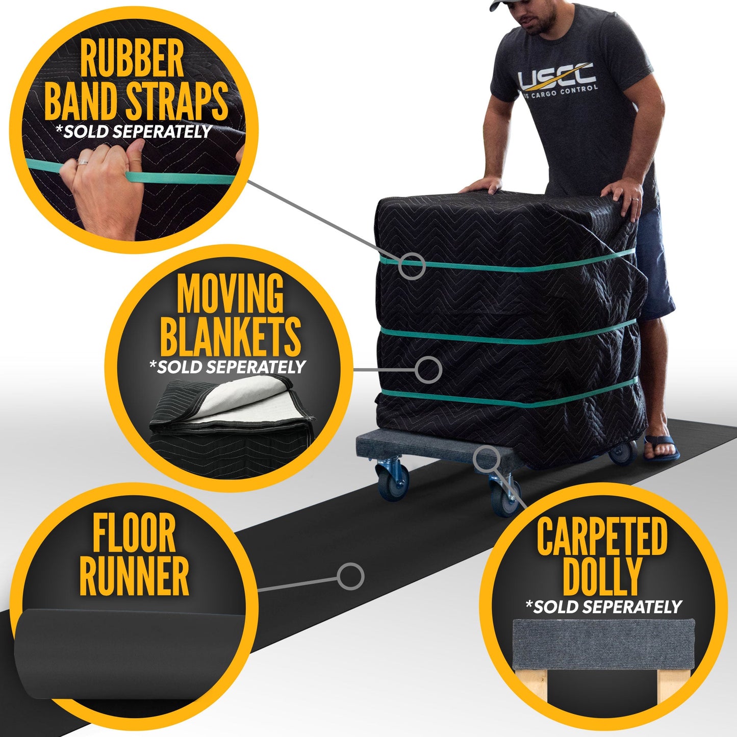 27" x 180' Neoprene Floor Runner - Black