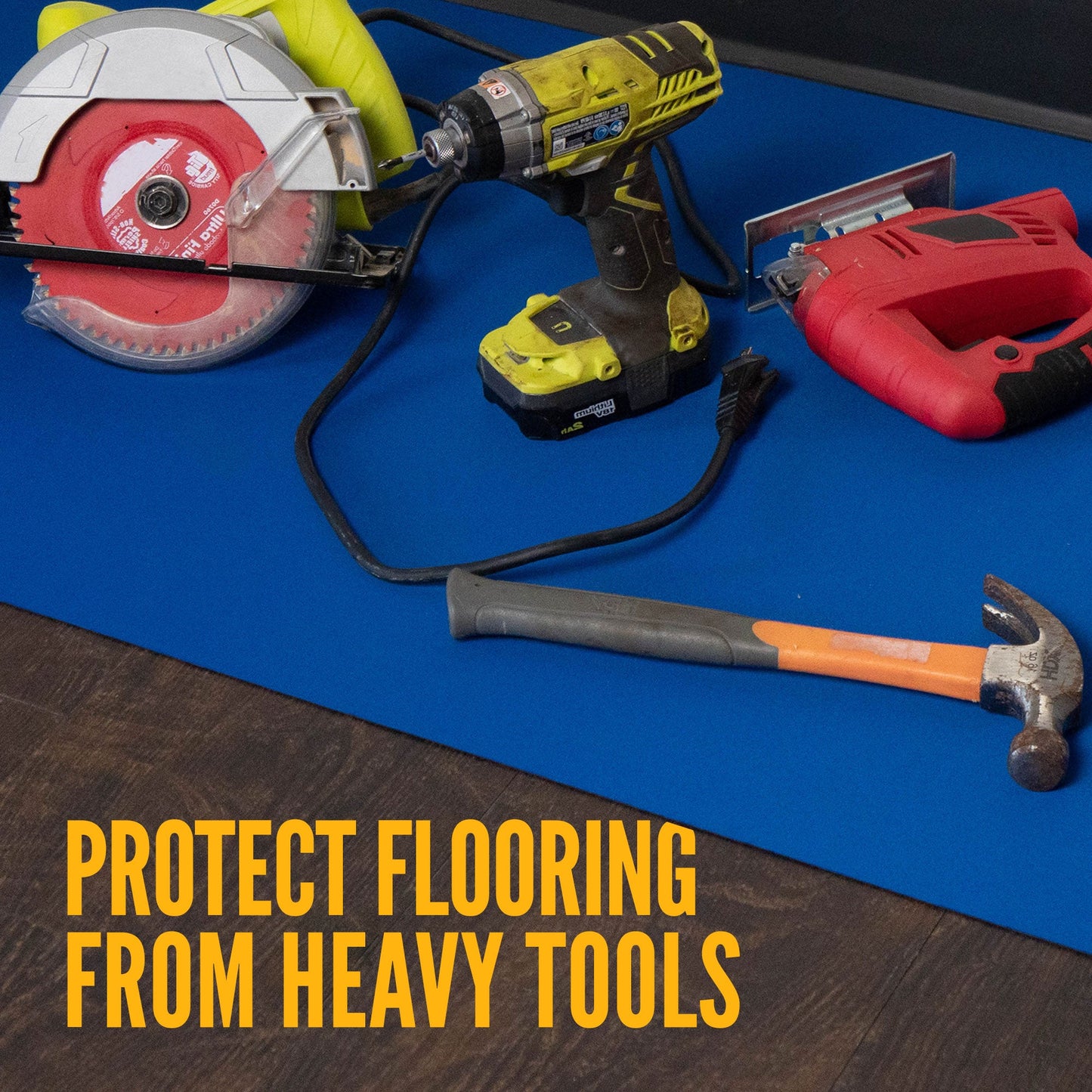 27" x 180' Neoprene Floor Runner - Blue