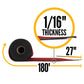 27" x 180' Neoprene Floor Runner - Red