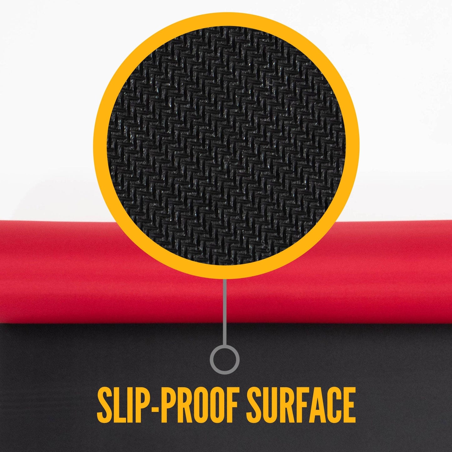 27" x 180' Neoprene Floor Runner - Red