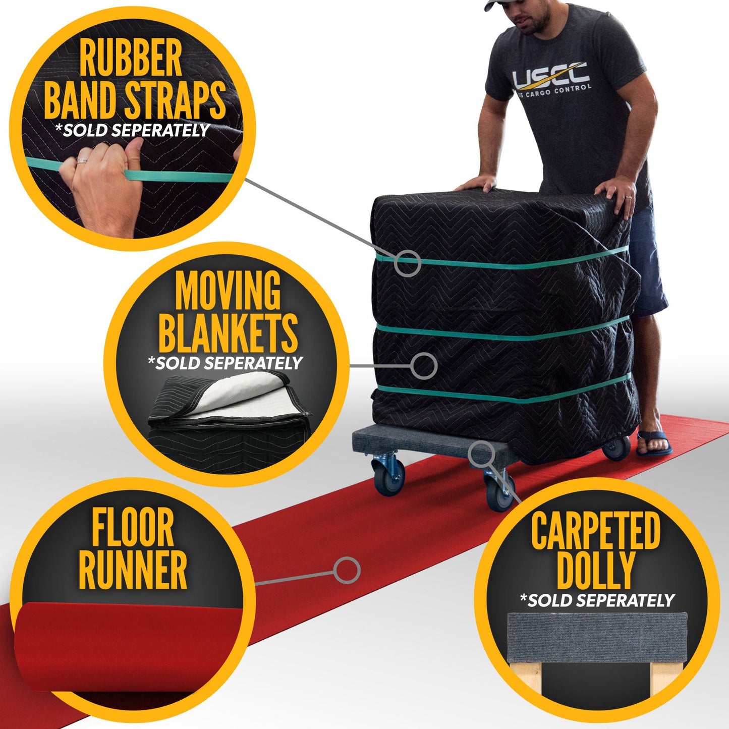 27" x 180' Neoprene Floor Runner - Red
