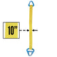 Nylon Lifting Sling - Triangle Choker - 10" x  20' - 1-ply