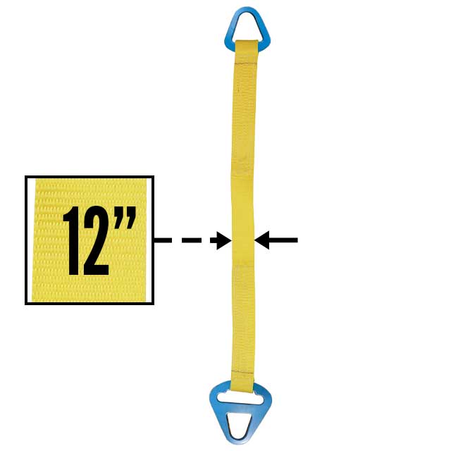Nylon Lifting Sling - Triangle Choker - 12" x  12' - 1-ply