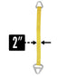 Nylon Lifting Sling - Triangle Choker - 2" x  4' - 2-ply