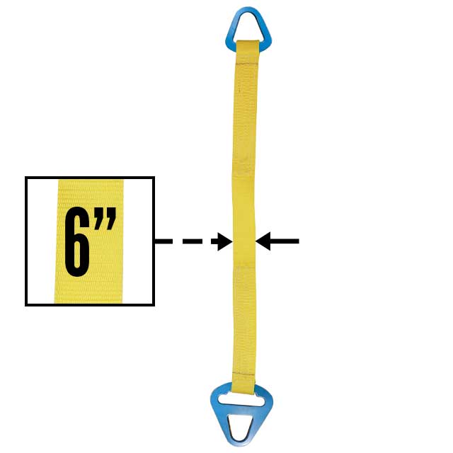 Nylon Lifting Sling - Triangle Choker - 6" x  10' - 1-ply