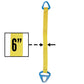 Nylon Lifting Sling - Triangle Choker - 6" x  12' - 1-ply