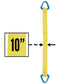 Nylon Lifting Sling - Triangle - 10" x  8' - 2-ply