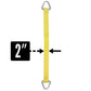 Nylon Lifting Sling - Triangle - 2" x  8' - 2-ply