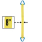 Nylon Lifting Sling - Triangle - 8" x  6' - 2-ply