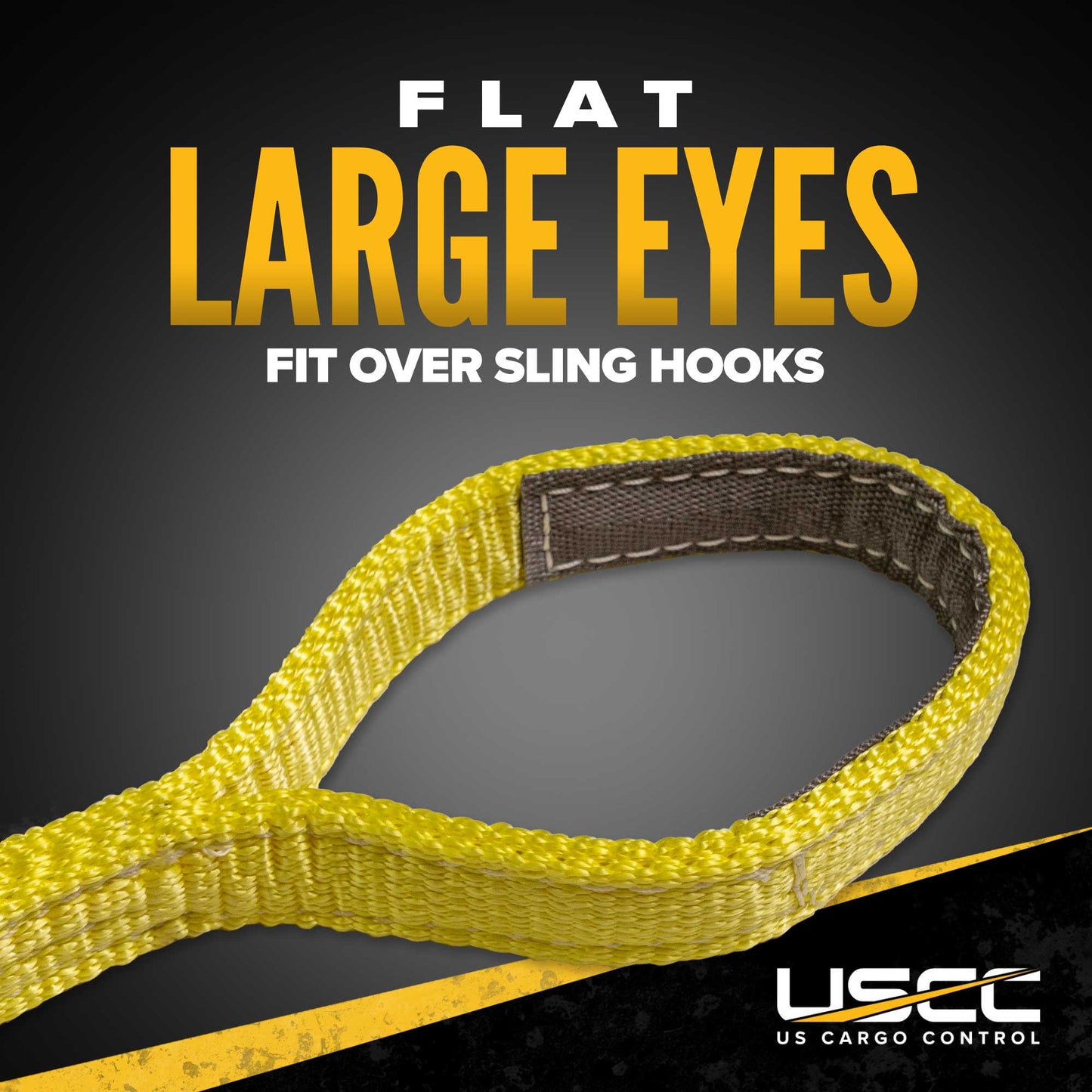 Nylon Lifting Sling - Straight Eye & Eye | Reinforced Eyes - 2" x  3' - 4-ply