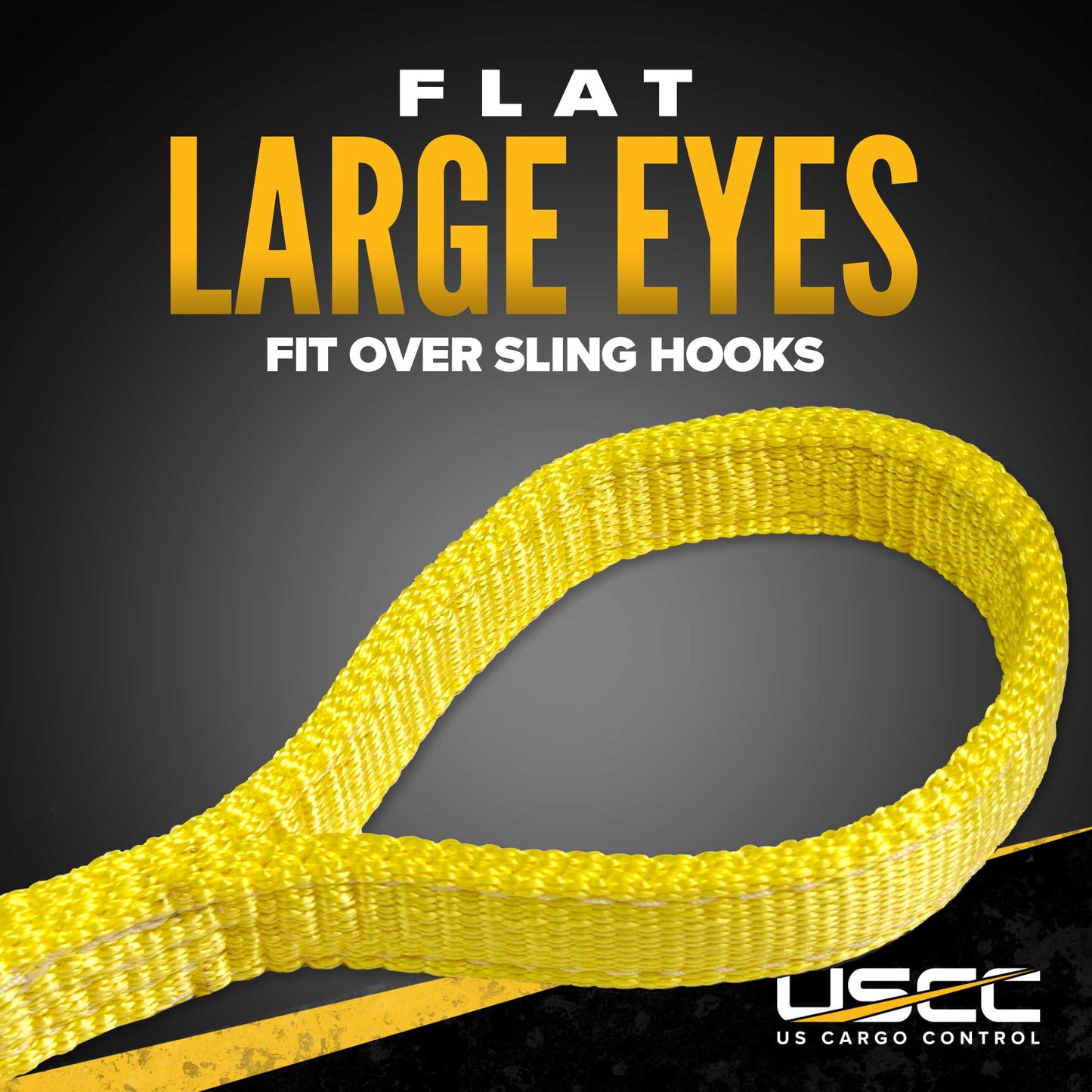 Nylon Lifting Sling - Straight Eye & Eye - 2" x  7' - 4-ply