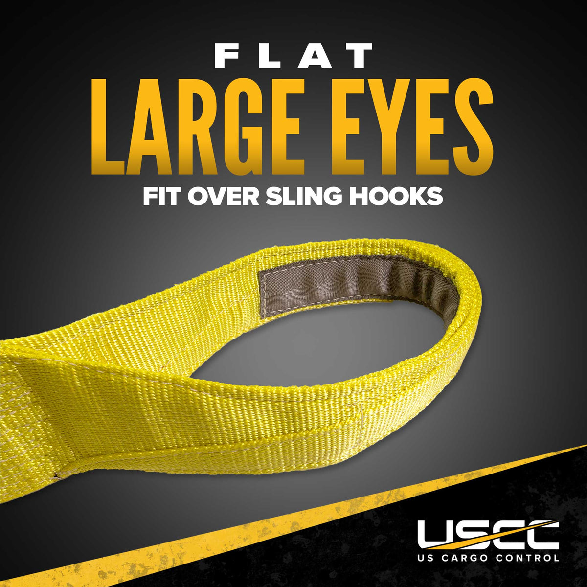 Nylon Lifting Sling - Straight Eye & Eye | Reinforced Eyes - 12" x  10' - 2-ply