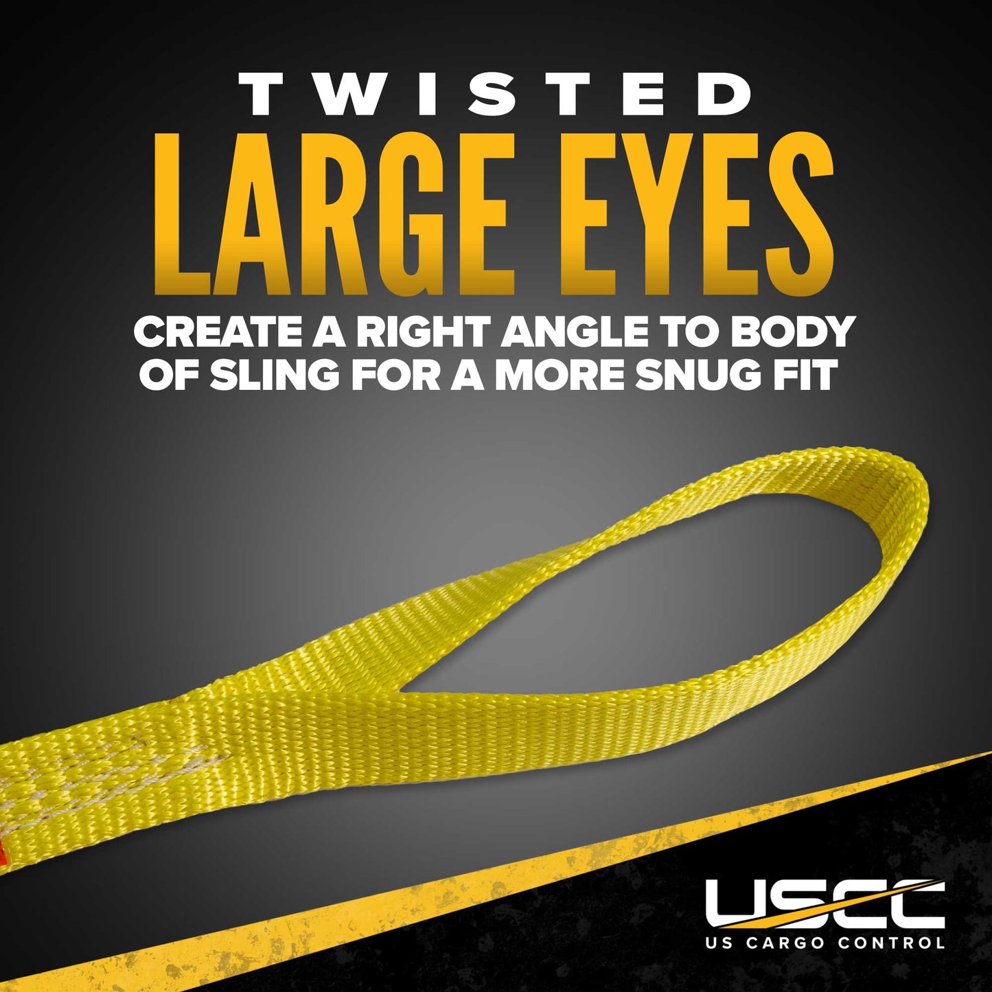 Nylon Lifting Sling - Twisted Eye & Eye - 2" x  5' - 4-ply