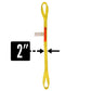 Nylon Lifting Sling - Twisted Eye & Eye - 2" x  10' - 1-ply