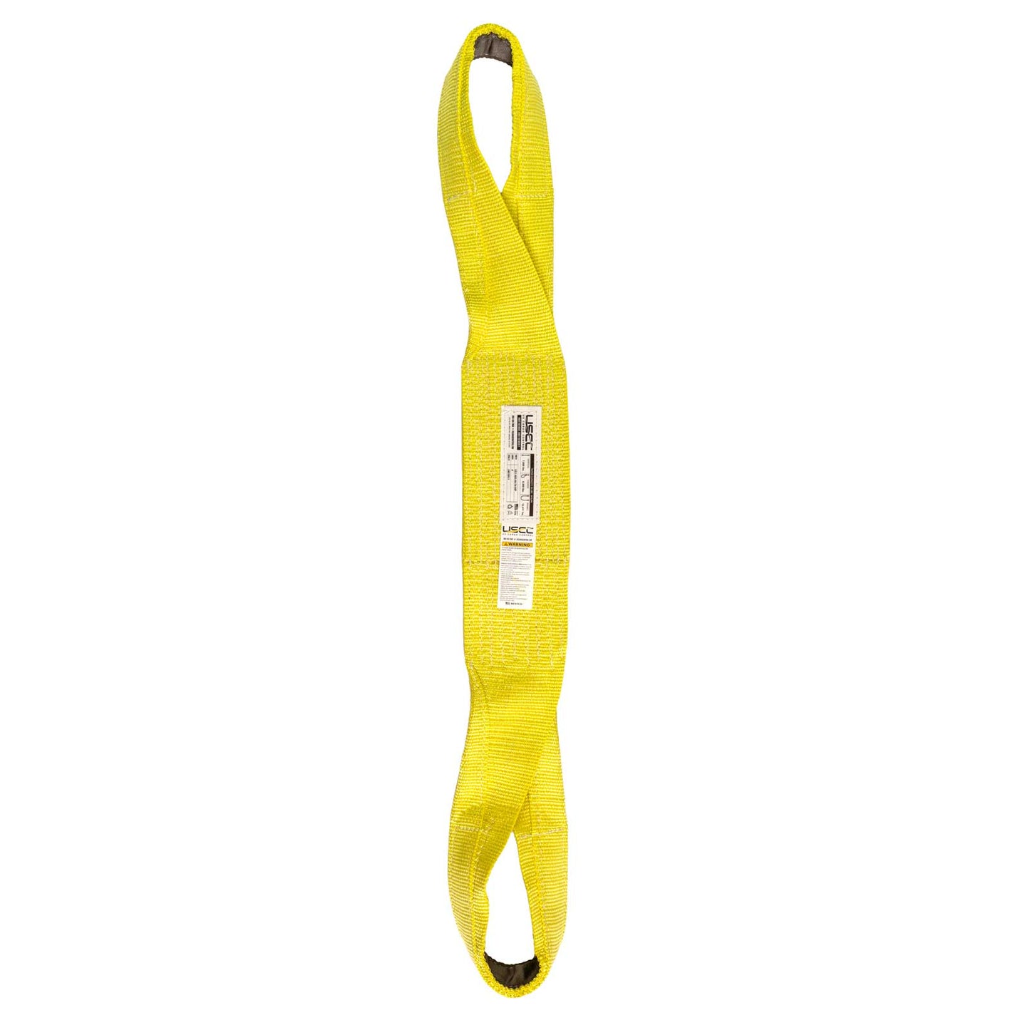 Nylon Lifting Sling - Twisted Eye & Eye | Reinforced Eyes - 6" x  18' - 1-ply