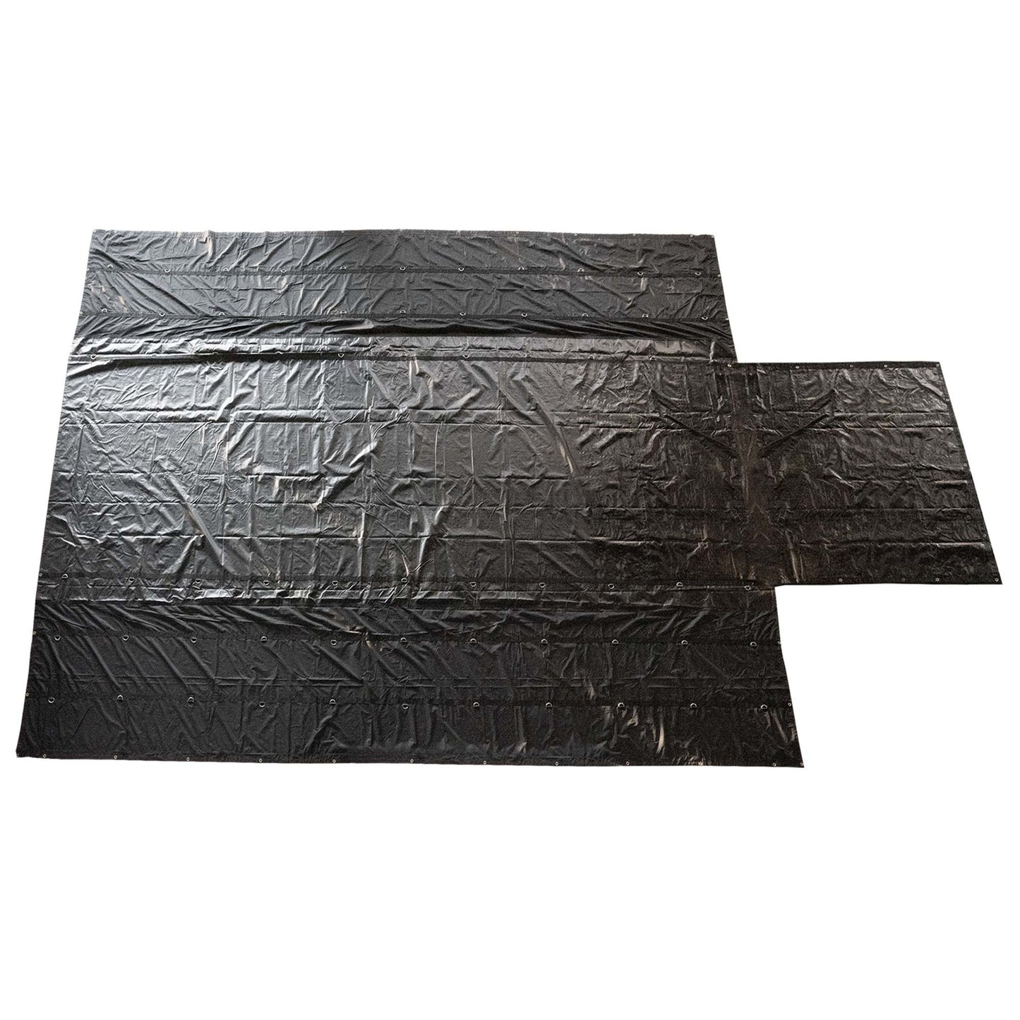 25' x 27' (8' Drop & Flap) Ultra Lightweight Parachute Lumber Tarp | 18 oz/6oz Combo Tarp